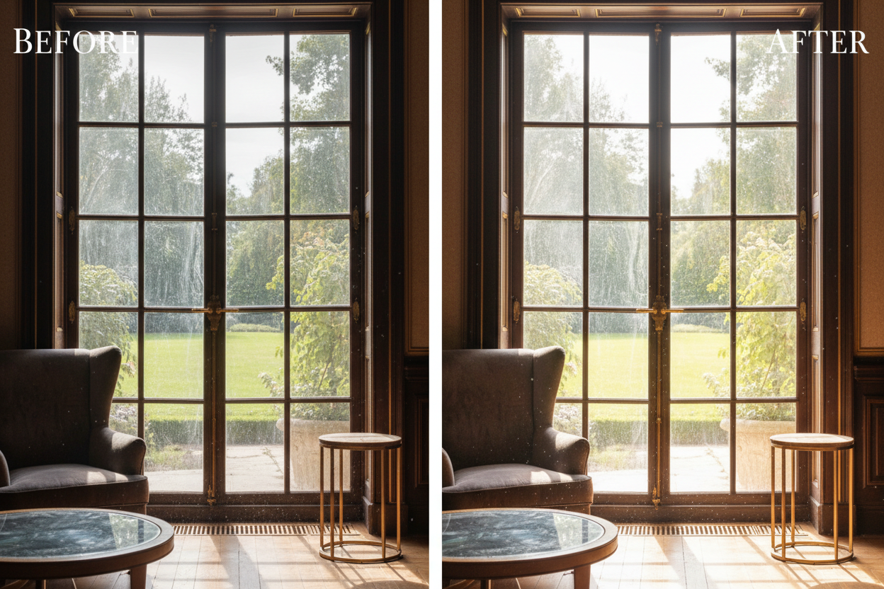 Interior Window Cleaning Before & After